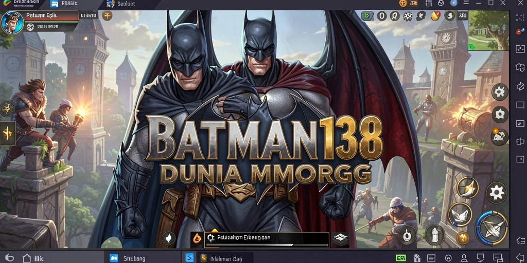 Screenshot gameplay <strong>BATMAN138</strong> yang menampilkan pertarungan seru di dunia MMORPG.