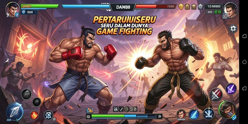 Screenshot gameplay <strong>DAM88</strong> menunjukkan aksi pertarungan yang mendebarkan dan karakter unik.