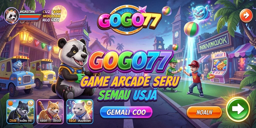 Tangkapan layar GOGO77 menunjukkan gameplay Arcade yang seru dan menantang.
