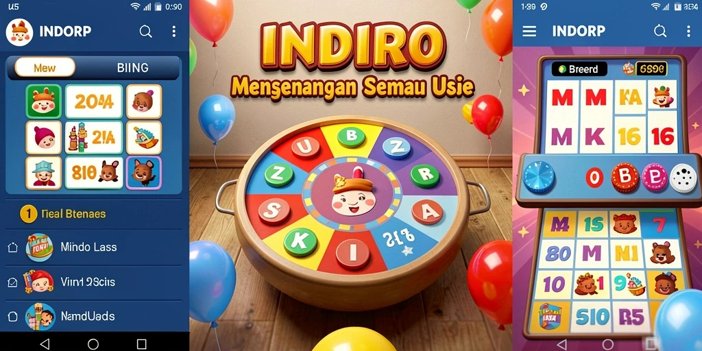 Tampilan utama gameplay INDORP yang penuh warna dan menarik.