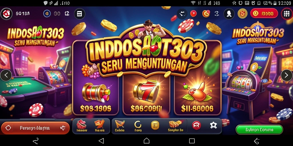 Tampilan screenshot INDOSLOT303 yang menampilkan permainan Kasino yang seru.