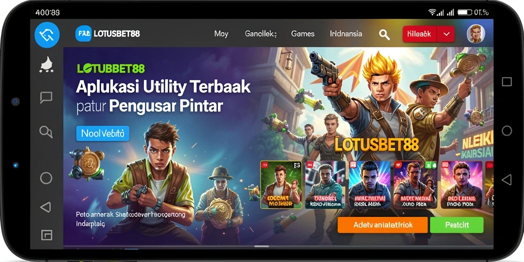 Tampilan antarmuka LOTUSBET88 yang menarik dan mudah digunakan.
