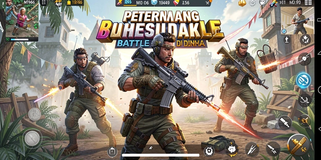 Gameplay seru dan mendebarkan di MT966 Battle Royale.
