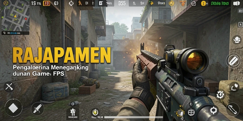 Tampilan gameplay intens RAJAPAMEN dengan aksi pertempuran seru.