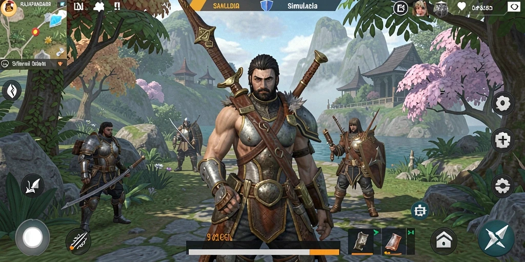 Screenshot gameplay RAJAPANDA88 menampilkan aksi simulasi yang mendebarkan.
