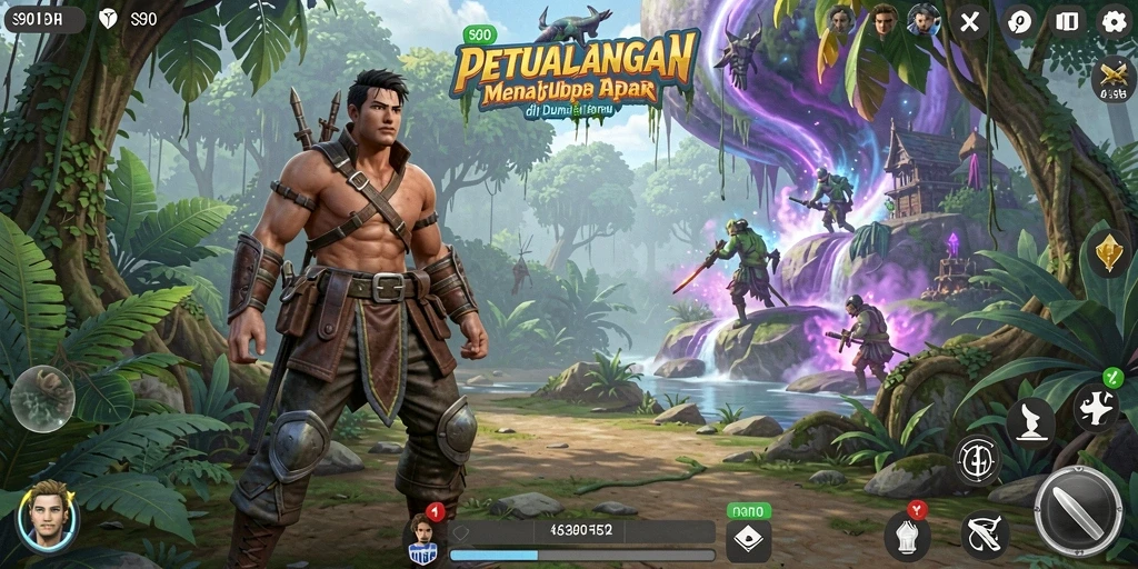 Tangkapan layar S80 menampilkan aksi seru dalam petualangan yang mendebarkan.