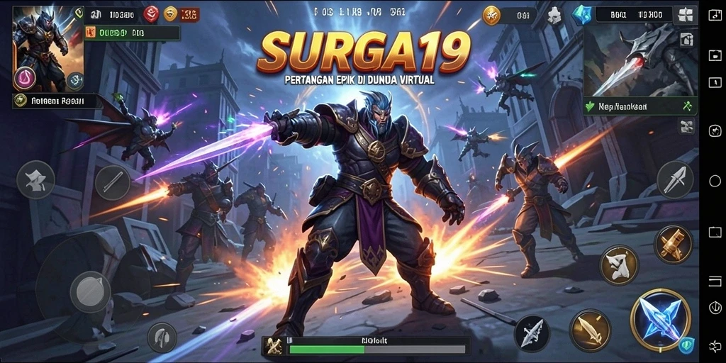 Screenshot SURGA19 menampilkan aksi pertarungan yang intens dan karakter-karakter yang memukau.